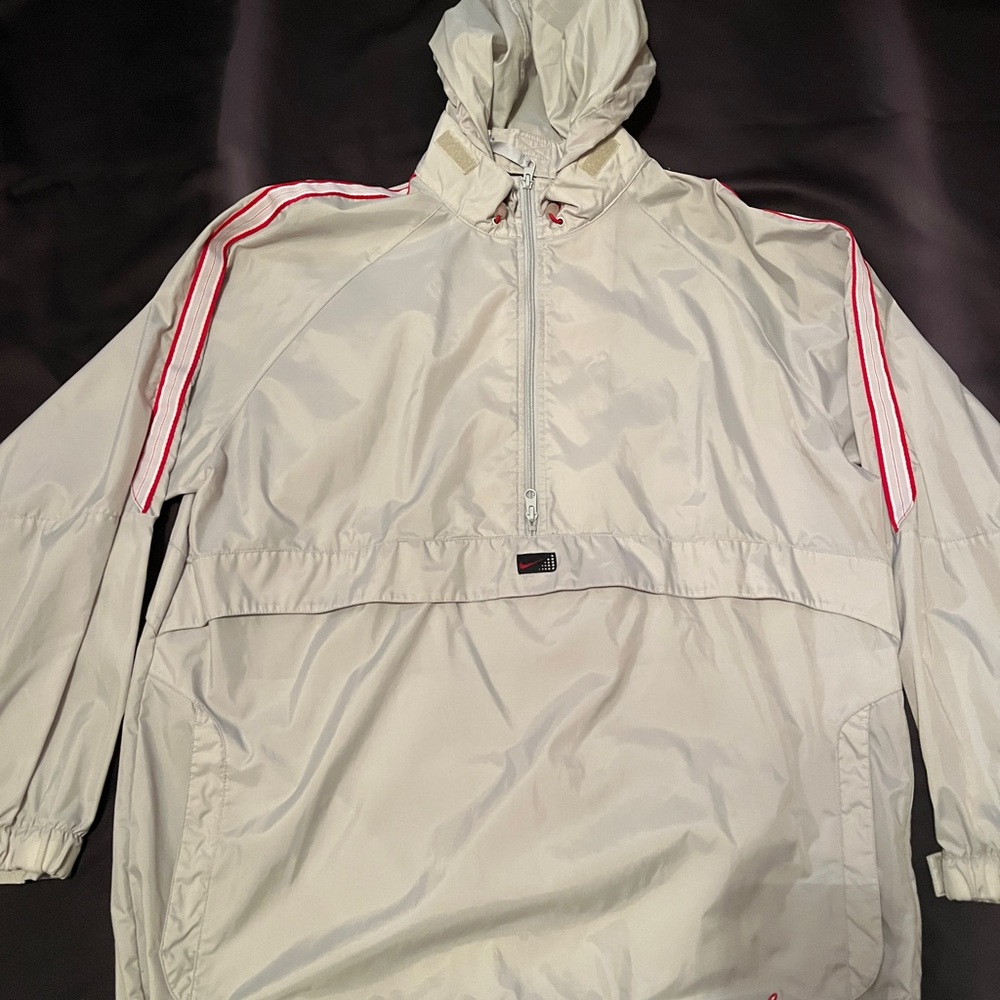Nike Performance Jacket in Gray with Red Accents